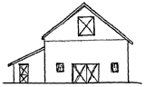 Barn Roof Gable and Shed