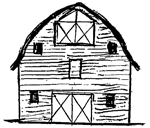 Barn Roof Gothic Dairy (Round) 