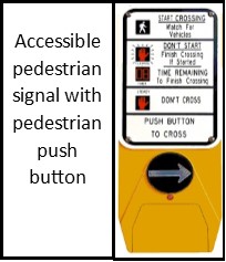 ADA Accessible pedestrian signal