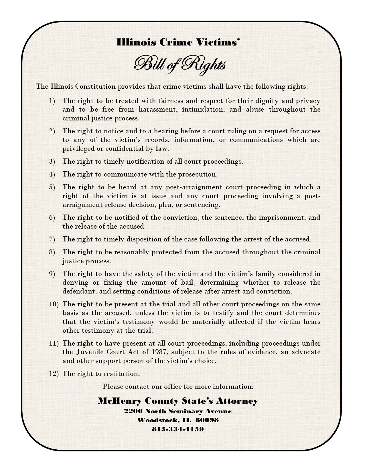 Bill of Rights