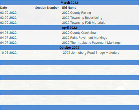 2022 Bid Tab