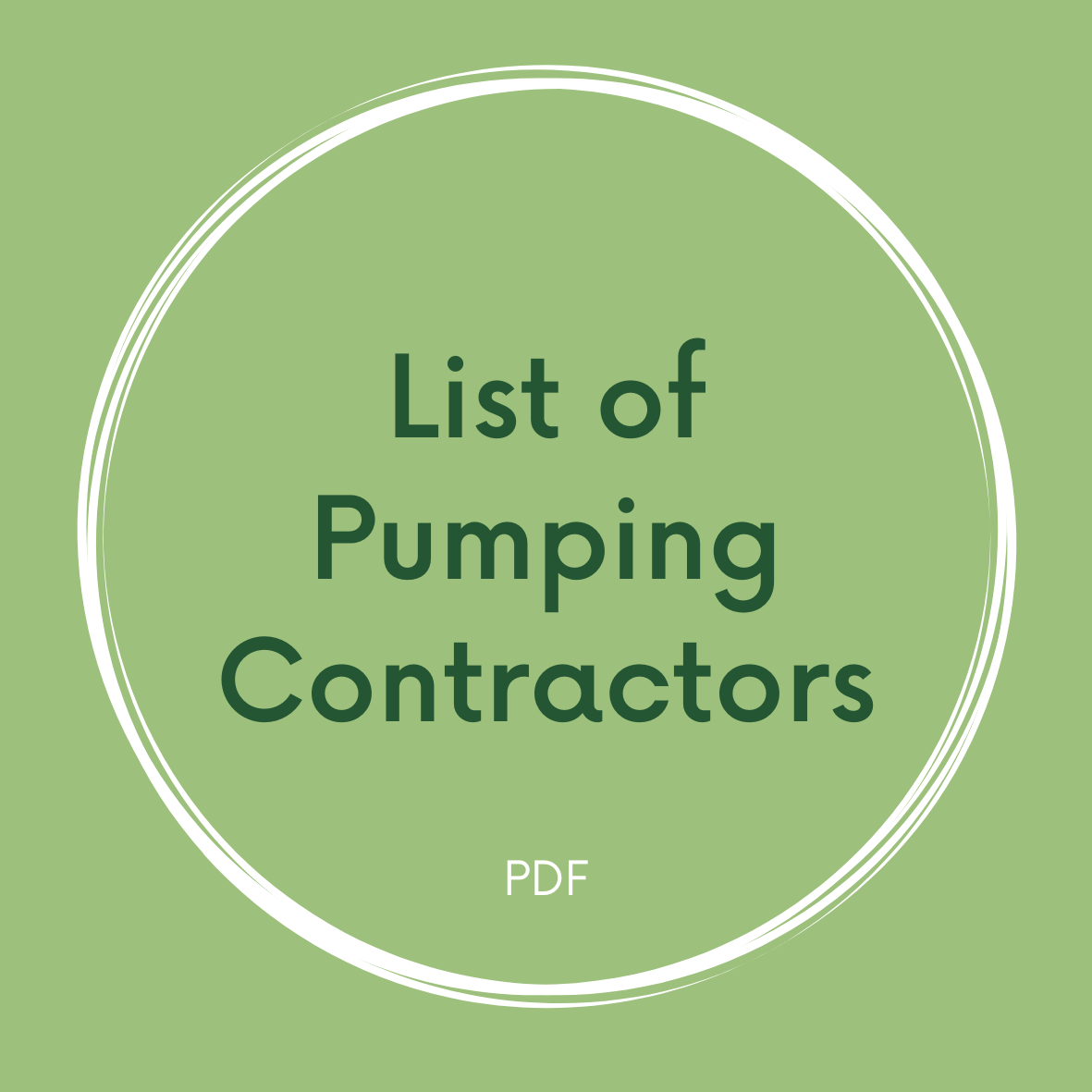 List of Pumping Contractors Link