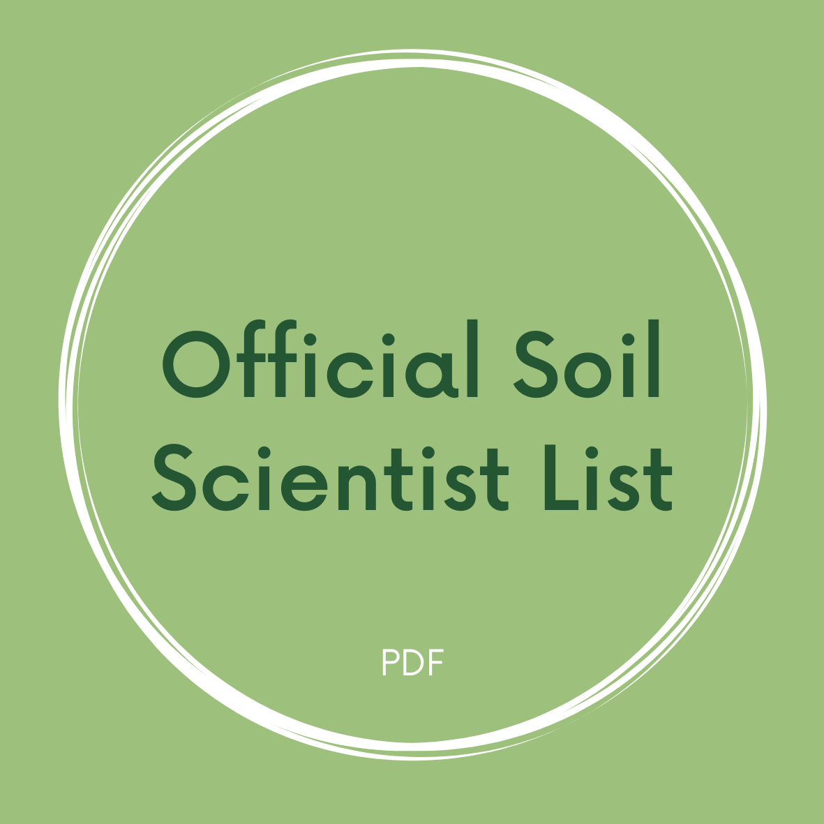 Official Soil Scientist List Link