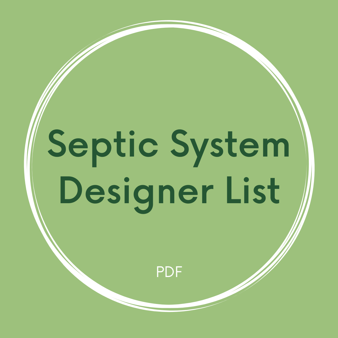 Septic System Designer List Link