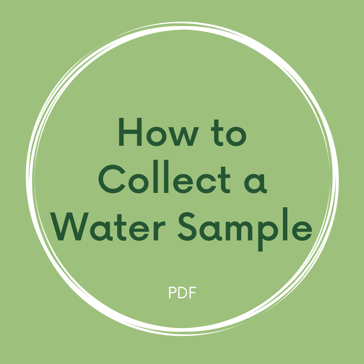 How to Collect a Water Sample