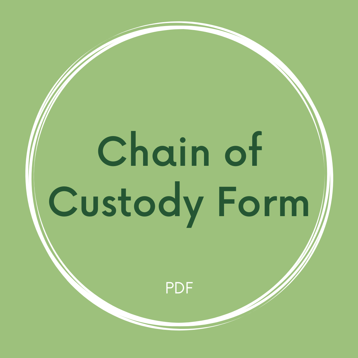 Chain of Custody Form