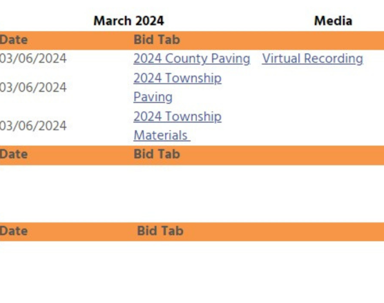 2024 Bid Tab Results McHenry County Division of Transportation