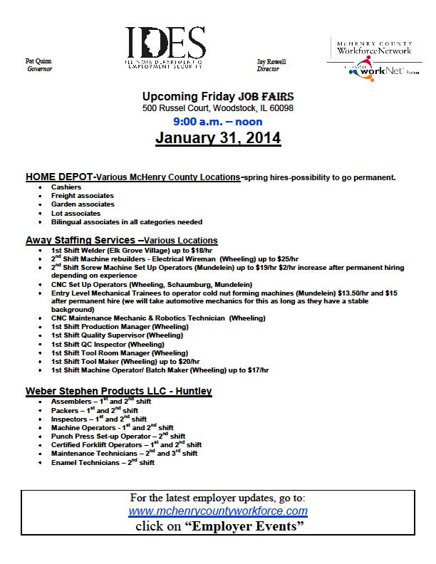 Job Fair 1-31-14