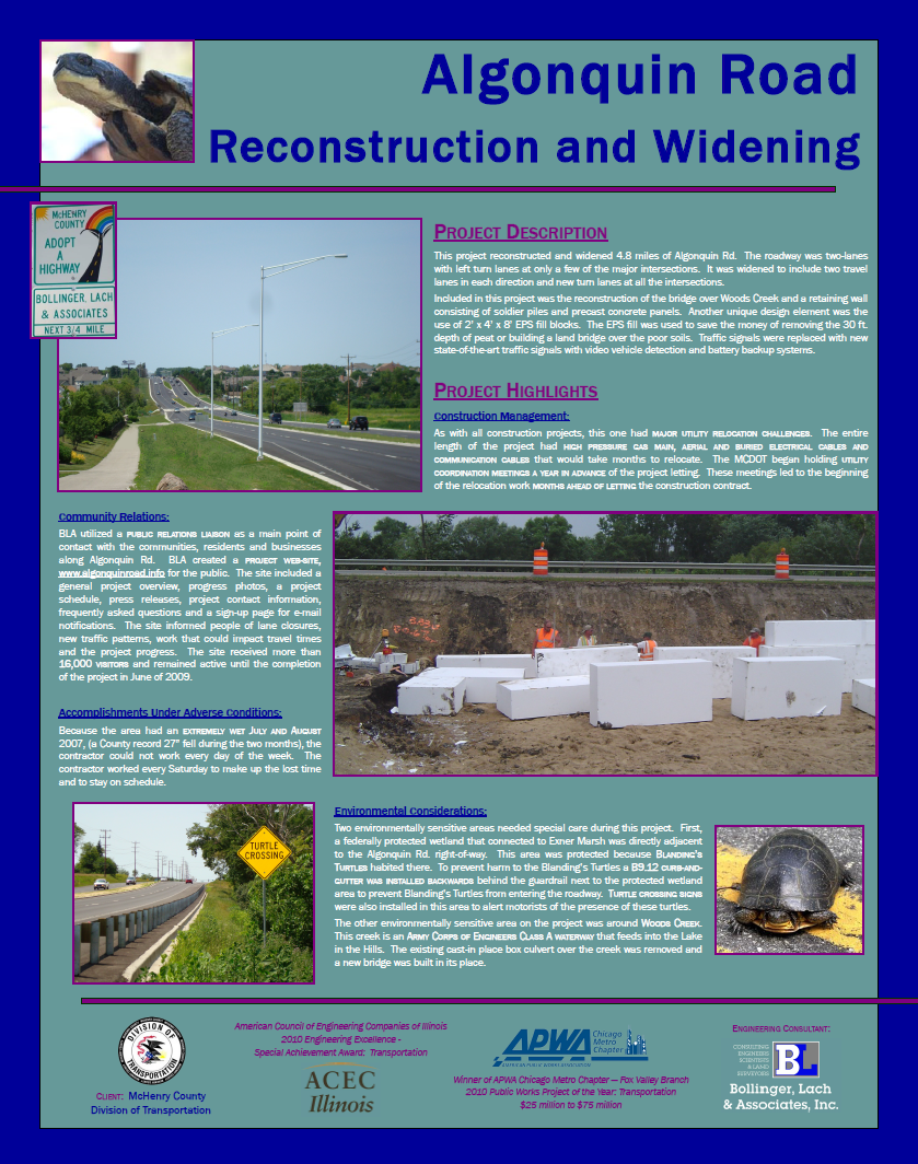 Algonquin road Reconstruction