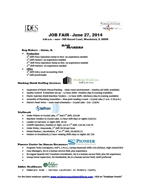 Job Fair 6-27