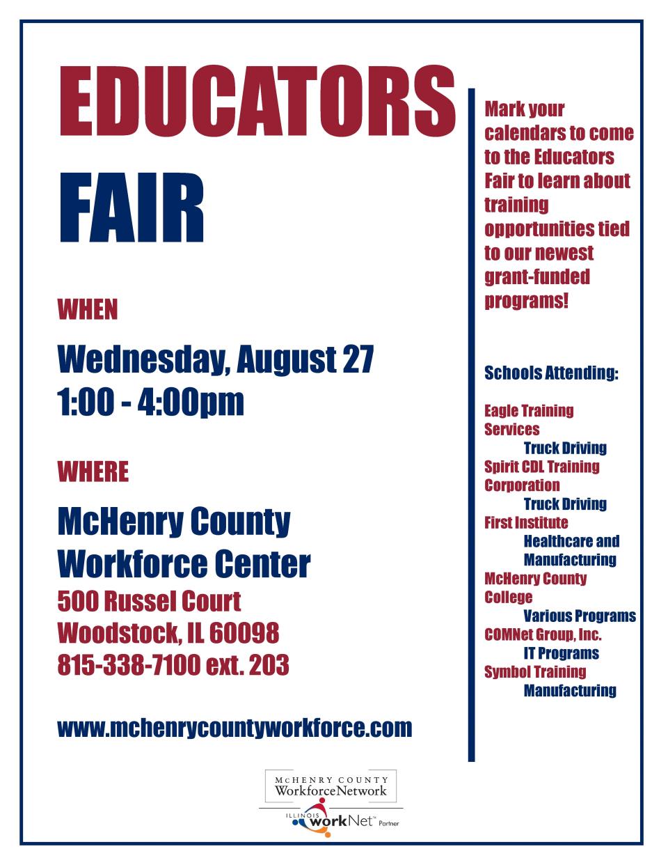 Educators Fair Flyer